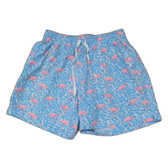 Chubbies Blue Pink Flamingo Swim Trunks Shorts 5.5" Inseam Men's Size Medium - Picture 1 of 2
